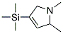 1,2-DIMETHYL-4-TRIMETHYLSILANYL-2,5-DIHYDRO-1H-PYRROLE Struktur