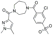 1-[2-CHLORO-4-(METHYLSULFONYL)BENZOYL]-4-[(1,5-DIMETHYL-1H-PYRAZOL-3-YL)CARBONYL]-1,4-DIAZEPANE Struktur