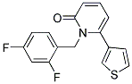 1-(2,4-DIFLUOROBENZYL)-6-THIEN-3-YLPYRIDIN-2(1H)-ONE Struktur