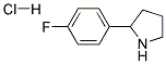 2-(4-FLUOROPHENYL)PYRROLIDINE HYDROCHLORIDE Struktur