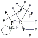 1,1-DIMETHYLPYRROLIDINIUM TRIS(PENTAFLUOROETHYL)TRIFLUOROPHOSPHATE Struktur