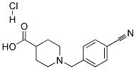 1-(4-CYANO-BENZYL)-PIPERIDINE-4-CARBOXYLIC ACID HYDROCHLORIDE Struktur