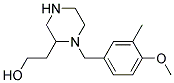 2-[1-(4-METHOXY-3-METHYL-BENZYL)-PIPERAZIN-2-YL]-ETHANOL Struktur