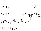 2-[4-(CYCLOPROPYLCARBONYL)PIPERAZIN-1-YL]-8-(4-METHYLPHENYL)QUINOLINE Struktur