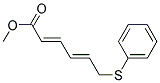 (2E,4E)-6-PHENYLSULFANYL-HEXA-2,4-DIENOIC ACID METHYL ESTER Struktur