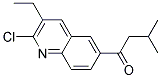 1-(2-CHLORO-3-ETHYL-QUINOLIN-6-YL)-3-METHYL-BUTAN-1-ONE Struktur