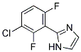 2-(3-CHLORO-2,6-DIFLUORO-PHENYL)-1H-IMIDAZOLE Struktur