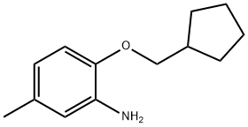 2-(CYCLOPENTYLMETHOXY)-5-METHYLANILINE Struktur