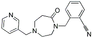 2-([7-OXO-4-(PYRIDIN-3-YLMETHYL)-1,4-DIAZEPAN-1-YL]METHYL)BENZONITRILE Struktur