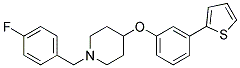 1-(4-FLUOROBENZYL)-4-[3-(2-THIENYL)PHENOXY]PIPERIDINE Struktur