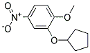 2-CYCLOPENTYLOXY-1-METHOXY-4-NITRO-BENZENE Struktur