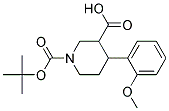 1-(TERT-BUTOXYCARBONYL)-4-(2-METHOXYPHENYL)PIPERIDINE-3-CARBOXYLIC ACID Struktur