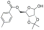 2,3-O-ISOPROPYLIDENE-5-O-(4-METHYLBENZOYL)-D-RIBOFURANOSE Struktur