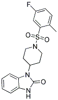 1-(1-[(5-FLUORO-2-METHYLPHENYL)SULFONYL]PIPERIDIN-4-YL)-1,3-DIHYDRO-2H-BENZIMIDAZOL-2-ONE Struktur