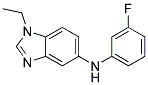 (1-ETHYL-1H-BENZOIMIDAZOL-5-YL)-(3-FLUORO-PHENYL)-AMINE Struktur