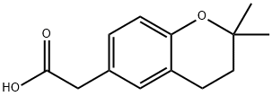 (2,2-DIMETHYL-3,4-DIHYDRO-2H-CHROMEN-6-YL)ACETIC ACID Struktur