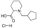 1-CYCLOPENTYLMETHYL-PIPERIDINE-2-CARBOXYLIC ACID HYDROCHLORIDE Struktur