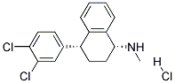 (1R,4R)-4-(3,4-DICHLOROPHENYL)-1,2,3,4-TETRAHYDRO-N-METHYL-1-NAPHTHALENAMINE HYDROCHLORIDE Struktur