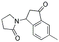 1-(5-METHYL-3-OXOINDAN-1-YL)PYRROLIDIN-2-ONE Struktur