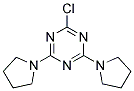 2-CHLORO-4,6-DIPYRROLIDIN-1-YL-1,3,5-TRIAZINE Struktur