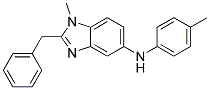 (2-BENZYL-1-METHYL-1H-BENZOIMIDAZOL-5-YL)-P-TOLYL-AMINE Struktur