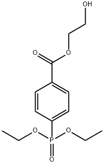 2-HYDROXYETHYL-4-DIETHYLPHOSPHONOBENZOATE Struktur