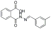 2-(3-METHYL-BENZYLIDENE-HYDRAZINOCARBONYL)-BENZOIC ACID Struktur