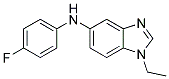 (1-ETHYL-1H-BENZOIMIDAZOL-5-YL)-(4-FLUORO-PHENYL)-AMINE Struktur