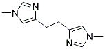 1,2-BIS-(1-METHYLIMIDAZOL-4-YL)-ETHANE Struktur