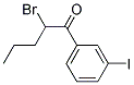 2-BROMO-1-(3-IODO-PHENYL)-PENTAN-1-ONE Struktur