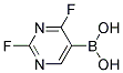 2,4-DIFLUOROPYRIMIDINE-5-BORONIC ACID Struktur