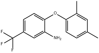 2-(2,4-DIMETHYLPHENOXY)-5-(TRIFLUOROMETHYL)ANILINE Struktur