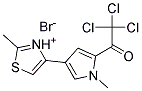 2-METHYL-4-[1-METHYL-5-(2,2,2-TRICHLOROACETYL)-1H-PYRROL-3-YL]-1,3-THIAZOL-3-IUM BROMIDE Struktur