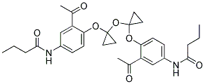 1-(2-Acetyl-4-Butyramidophenoxy)-Cyclopropyl Ether Struktur