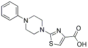 2-(4-Phenylpiperazin-1-yl)-1,3-thiazole-4-carboxylic acid Struktur