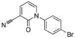 1-(4-Bromophenyl)-3-cyano-1,2-dihydro-2-oxopyridine Struktur