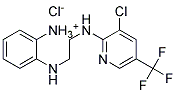 2-[(2-{[3-Chloro-5-(trifluoromethyl)pyridin-2-yl]amino}ethyl)amino]benzenaminium chloride Struktur