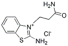 2-amino-3-(2-carbamoylethyl)benzothiazolium chloride Struktur