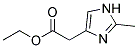 (2-Methyl-1H-imidazol-4-yl)-aceticacidethylester Struktur