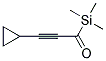 1-CYCLOPROPYL-3-TRIMETHYLSILANYL-PROPYNONE Struktur