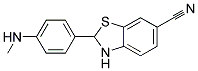 2-(4-METHYLAMINO-PHENYL)-2,3-DIHYDRO-BENZOTHIAZOLE-6-CARBONITRILE Struktur