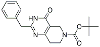 2-BENZYL-4-OXO-3,5,7,8-TETRAHYDRO-4H-PYRIDO[4,3-D]PYRIMIDINE-6-CARBOXYLIC ACID TERT-BUTYL ESTER Struktur