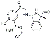 2-Hydroxy-5-[(N-(1-Methyl-3-Benzpropyl)Amino)-Acetyl] Benzoylamide Hydrochloride Struktur