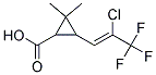 2,2-Dimethyl-3-(2-Chloro-3,3,3-Trifluoropropenyl)CyclopropaneCarboxylicAcid Struktur