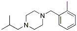 1-Isobutyl-4-(2-Methylbenzyl)Piperazine Struktur