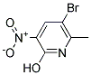 2-HYDROXY-3-NITRO-5-BROMO-6-PICOLINE Struktur