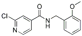 2-Chloro-N-(2-methoxy-benzyl)-isonicotinamide Struktur