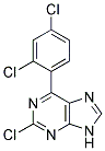 2-chloro-6-(2,4-dichlorophenyl)-9H-purine Struktur