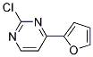 2-Chloro-4-furan-2-yl-pyrimidine Struktur