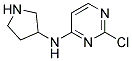 2-chloro-N-pyrrolidin-3-ylpyrimidin-4-amine Struktur